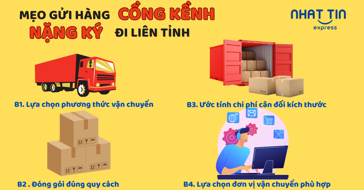 Bí quyết vận chuyển hàng cồng kềnh liên tỉnh tối ưu